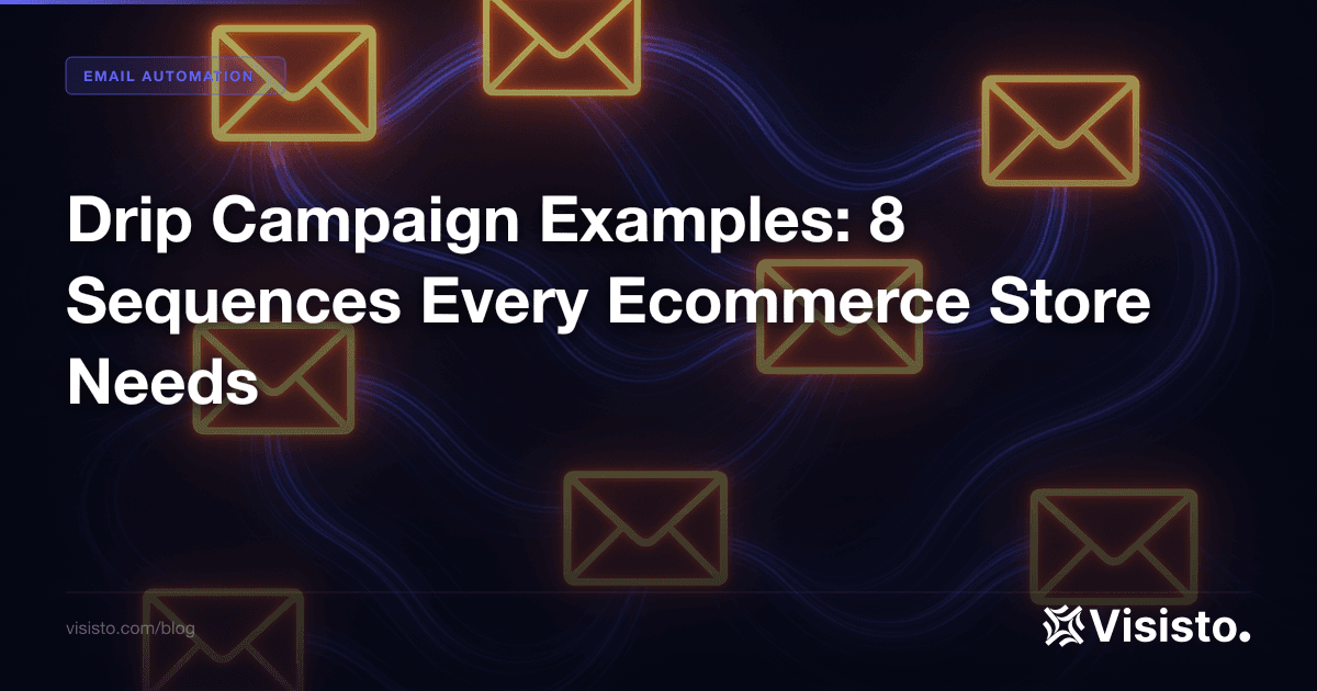 Eight Ecommerce Drip Campaign Examples for 2026: Build the Right Automations with Visisto